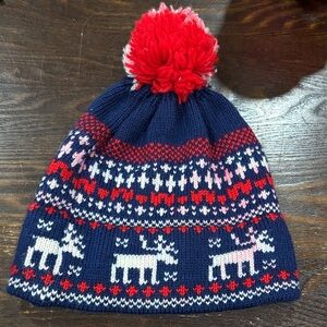 🌈Vintage Anneliese Wool Fair Isle Moose Beanie